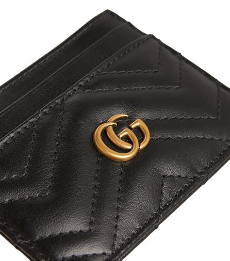 holder card gucci|Gucci marmont card holder black.